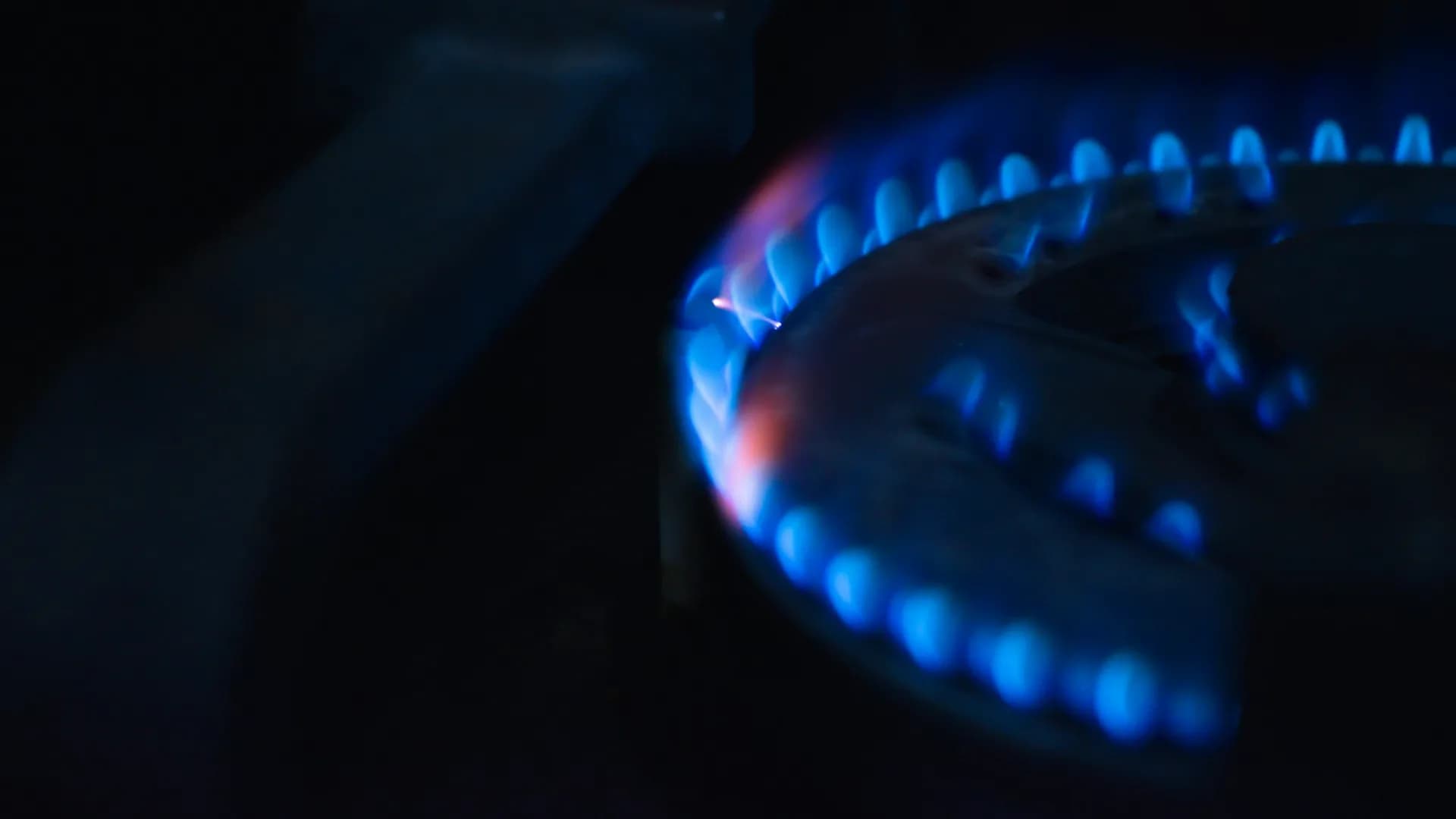 Gas soundness test being carried out on a commercial kitchen line