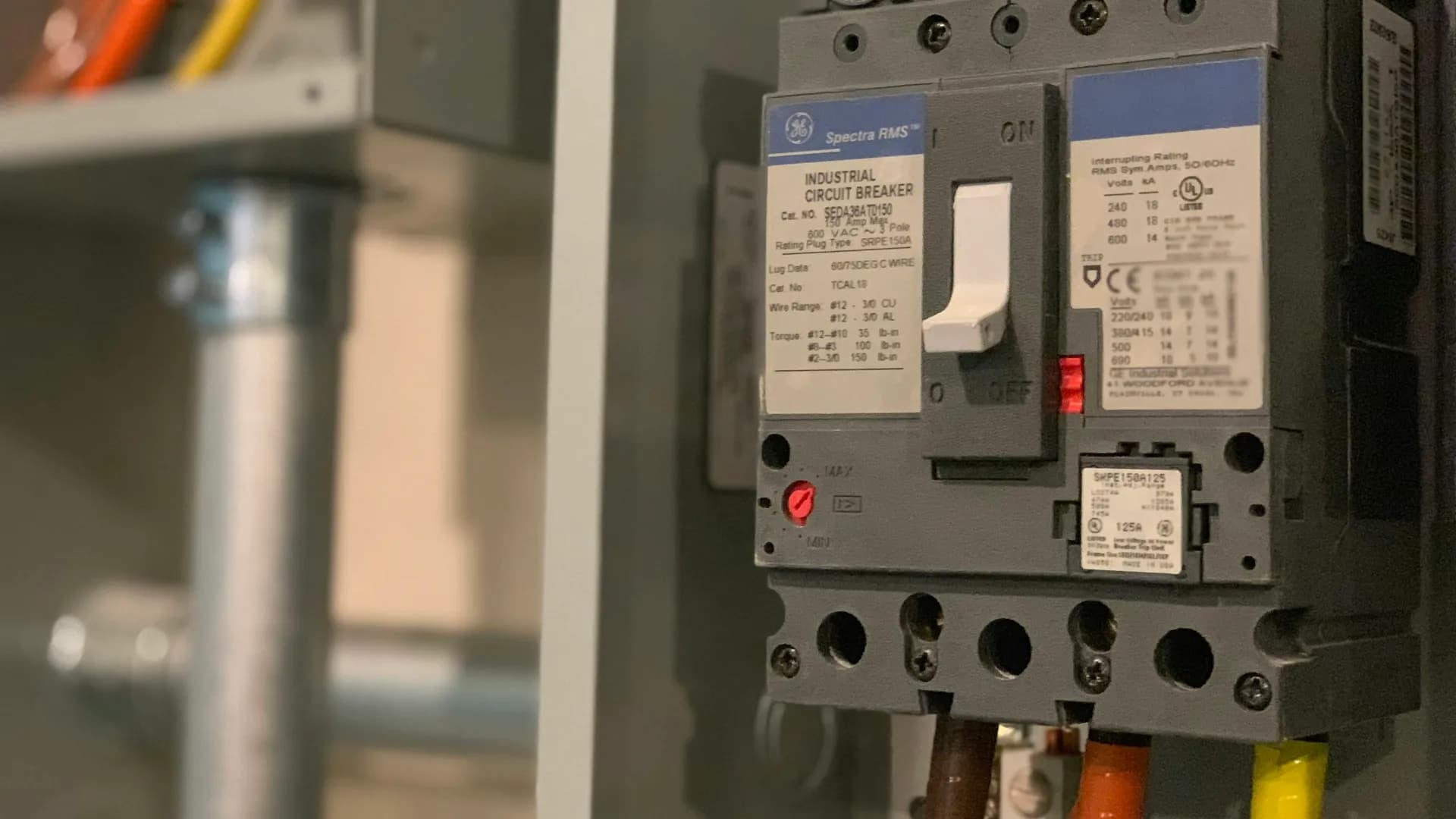 Commissioning — electrical supply verified at the board