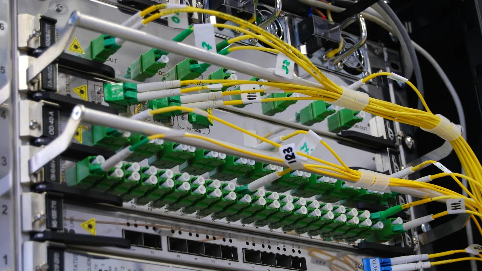 Electrical distribution board checked during an installation survey